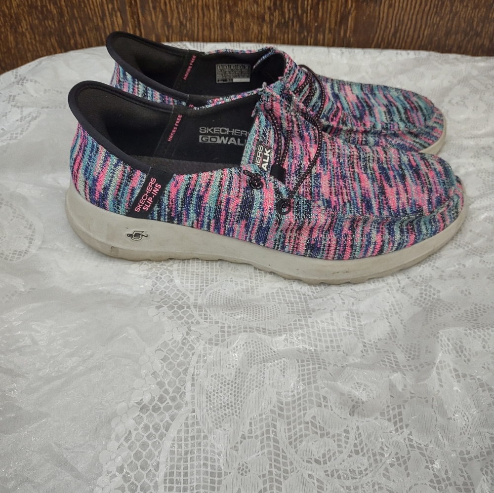 Skechers Hands Free Slip-ins: GO WALK Joy sneakers Women's 8.5 - Picture 3 of 6